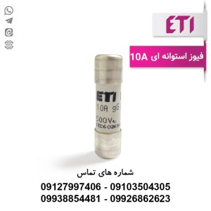 فیوز استوانه ای 38*10 | 10 آمپر ETI